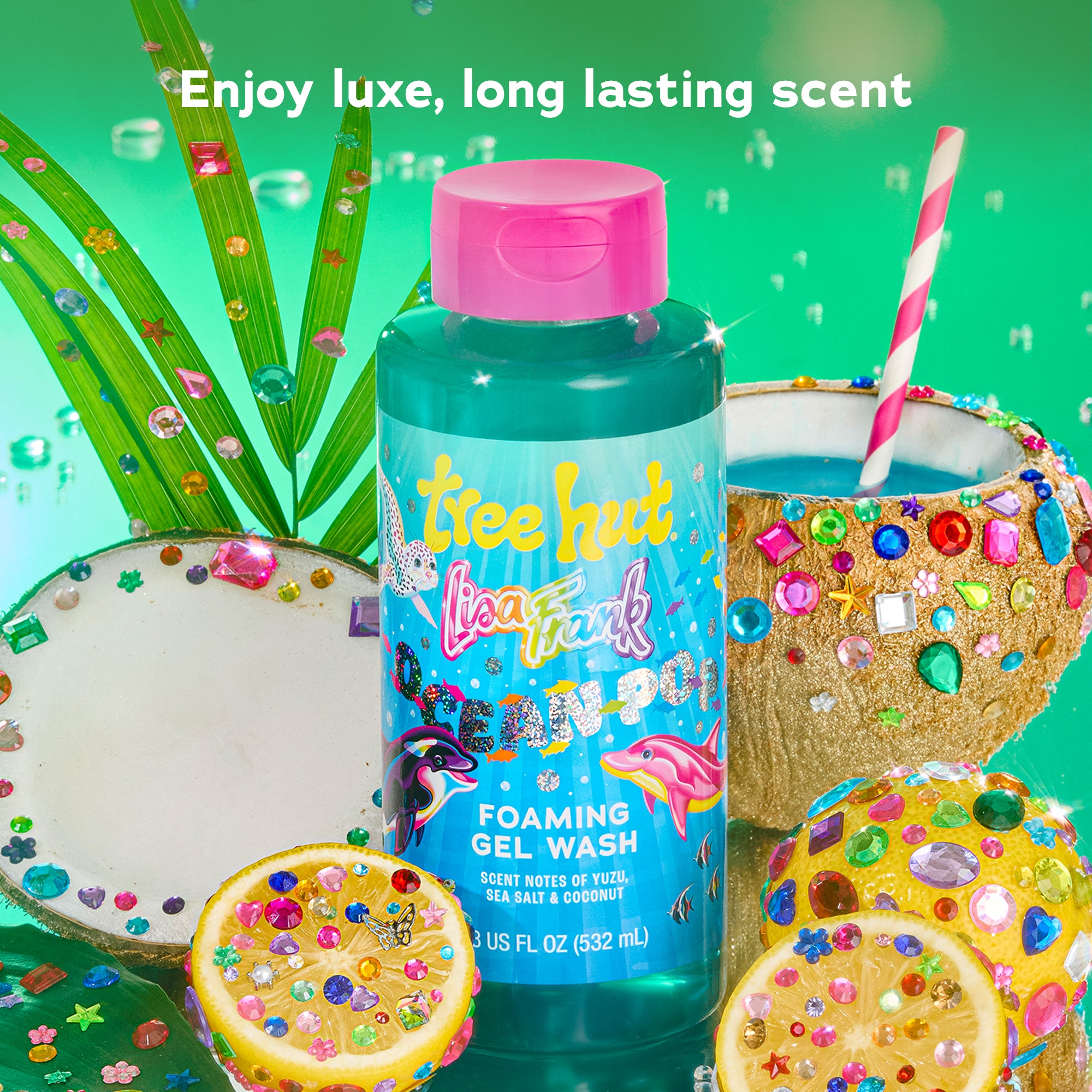 Lisa Frank x Tree Hut Ocean Pop Foaming Gel Wash - Image 2