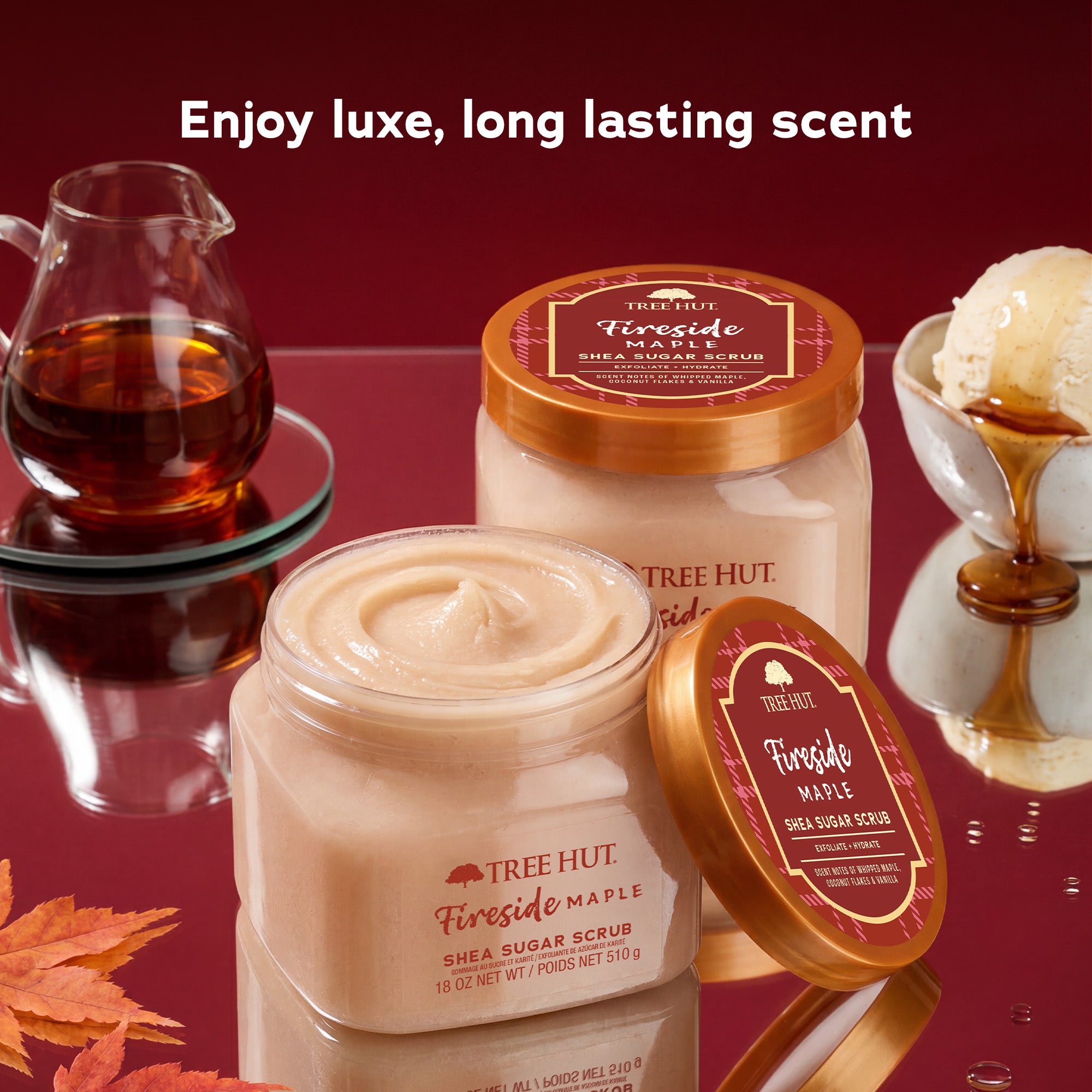 Fireside Maple Mini Shea Sugar Scrub - Image 2