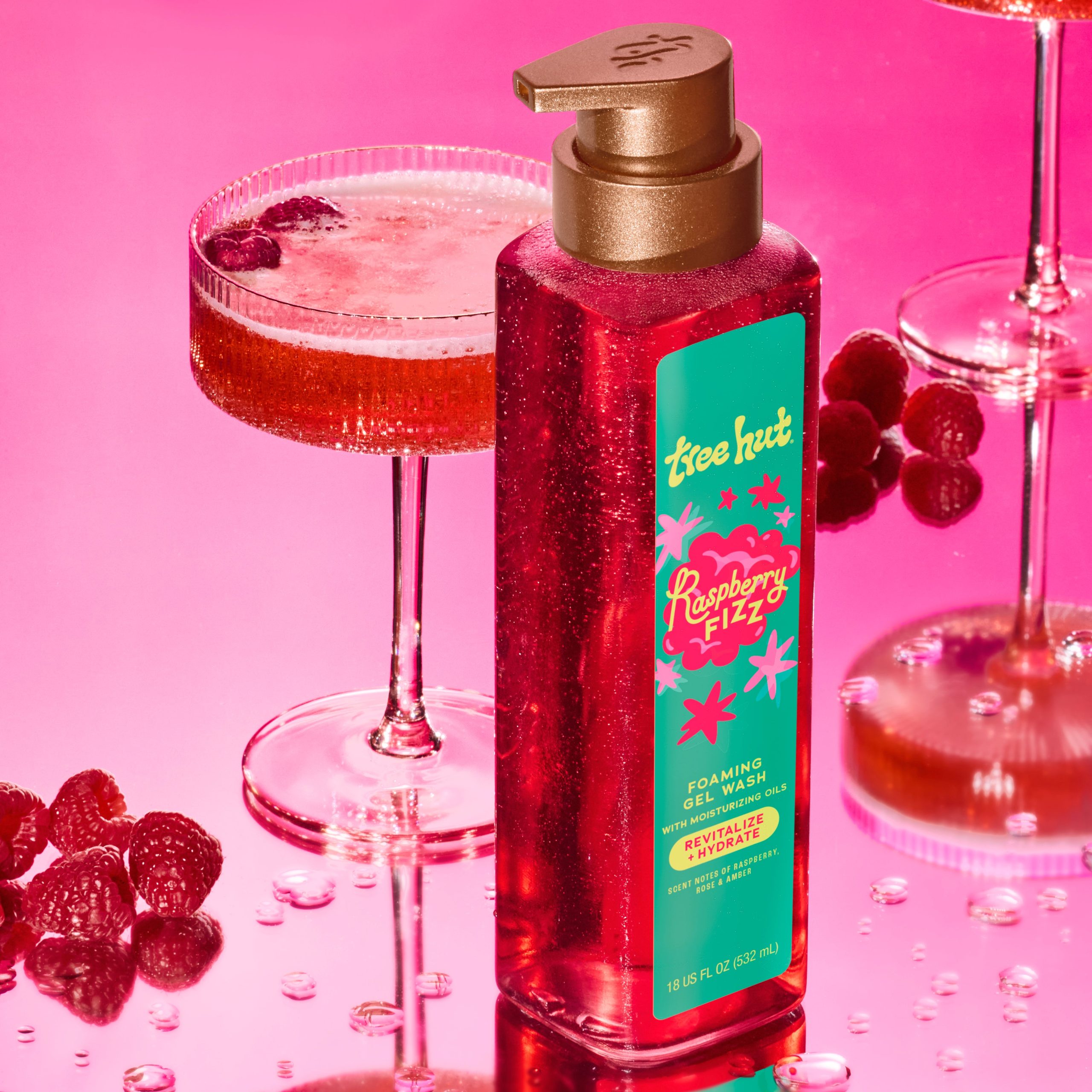 Raspberry Fizz Foaming Gel Wash - Image 2
